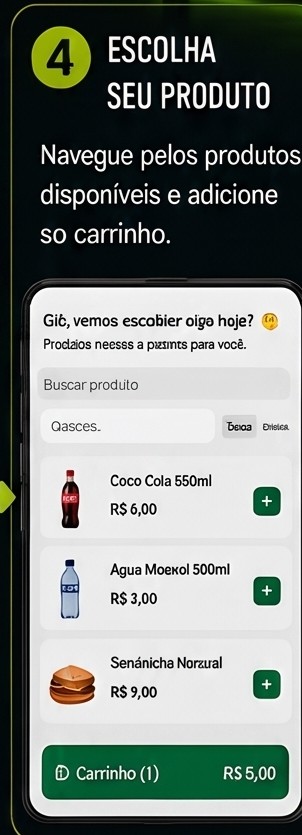 Referência visual do passo 5: Escolha o que deseja